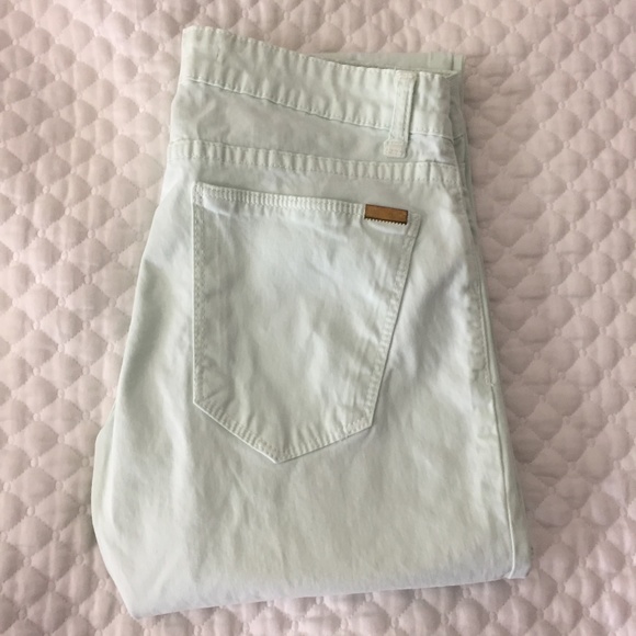 Zara Women - Light Pastel Green Slim Fit Pants - Size 6 - Picture 2 of 5